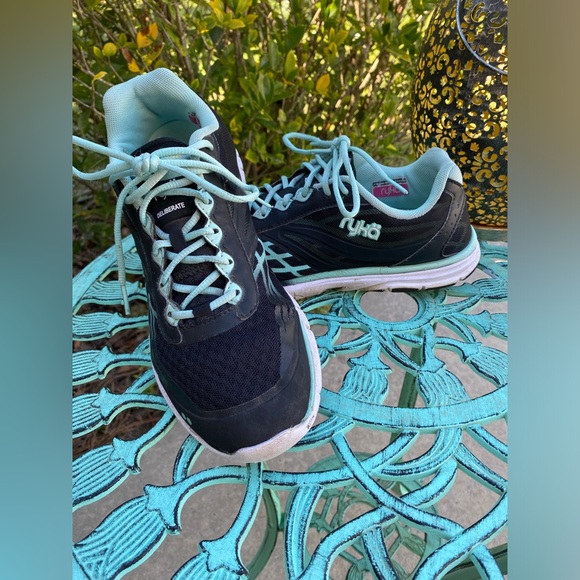 RYKA athletic shoes, used, size 10, color black/mint - Picture 2 of 10